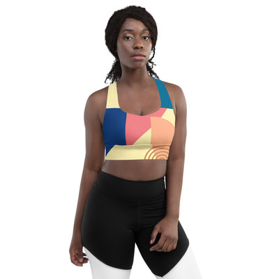 Banana mania longline sports bra - Thumbnail 3