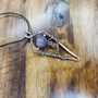 Handmade Copper Wire Wrapped Amethyst Pendant – Whimsical Crystal Necklace-2