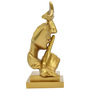 Adam & Friends Home Decor Silence Is Golden Sculpture | Gold | 676685055484-2