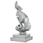 Adam & Friends Home Decor Silence Is Golden Sculpture | Silver | 676685054500-2