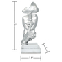 Adam & Friends Home Decor Silence Is Golden Sculpture | Silver | 676685054500-3