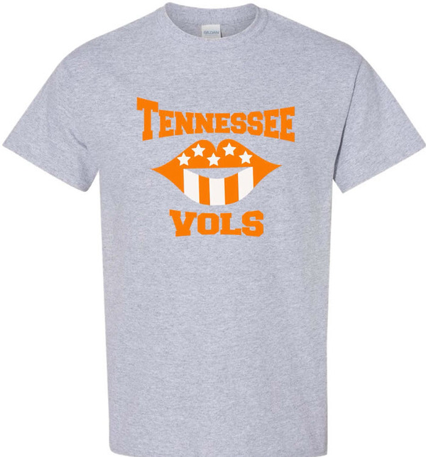 Tennessee Vols Lips Shirt | Tennessee T-Shirt | Orange Stars | Tennessee Orange | Volunteers | Manning | Knoxville