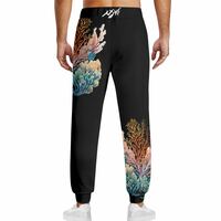 Coral Sweat Pants Black - Thumbnail 3