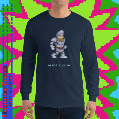 Retro gamer ghosts 'n goblins long sleeve shirt (4 colors)