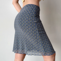 Retro printed mesh hip skirt - Thumbnail 1