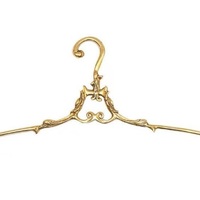 Handmade Solid Brass Swivel Clothes Hanger, Antique Vintage Style Wedding Dress Hanger, Bridal Dress Hangers, Wedding Gift, Shop Display - Thumbnail 6