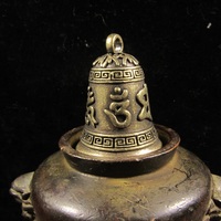 Buy 1 Get 5 pics, Vintage Brass Bells, Rustic Chime VTG Jingle Bell, Brozen Cow Bells, Dharma buddha Tibetan Buddhist Meditation Bell - Thumbnail 5