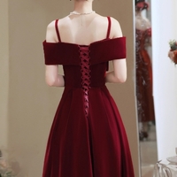 Elegant Strapless Sleeveless Banquet Bride Dress - Thumbnail 5