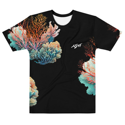 Men's coral white t-shirt copy