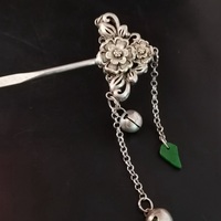 Collection of Chinese handmade Tibetan silver hairpins  - Thumbnail 15