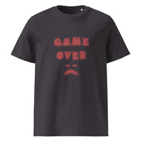 Unisex organic ribbed neck t-shirt "Game Over" - Thumbnail 7