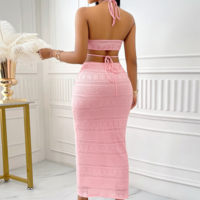 Sexy halterneck hollow casual dress - Thumbnail 4