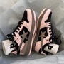 Classic Black Pink Star Casual Shoes-1