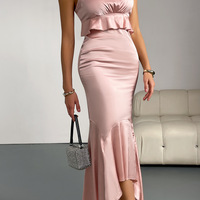 Glamorous Pink Party Dress - Thumbnail 1