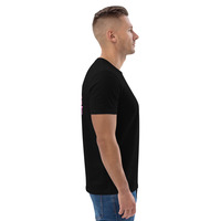 Unisex Organic Cotton T-Shirt with Front Embroidery & Back Print - Thumbnail 7