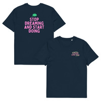 Unisex Organic Cotton T-Shirt with Front Embroidery & Back Print - Thumbnail 11