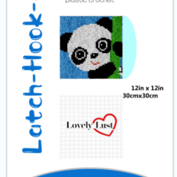 Children's Rug Making Latch Hooking Kit (30x30cm) | Rainbow - Thumbnail 3