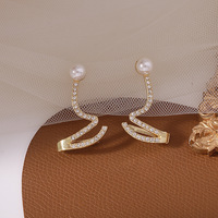 Shining Snake Fashion Earrings Trendy Party Accessories - Thumbnail 3