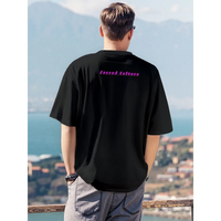 Black Jesus holding sign Pray Unisex Short sleeve O -neck Pop Art Short Sleeve O -neck T-shirt  - Thumbnail 1