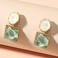 Women Geometric Irregular Water Ripple Earrings Party Fashion Jewelry Gifts - Thumbnail 1