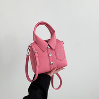 Unique Design PU Square Compact Shoulder and Crossbody Bags  - Thumbnail 4