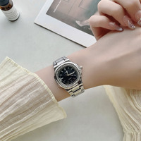 Women Elegant Rhinestone Watches Stainless Steel Strap Ladies Quartz Wristwatch - Thumbnail 2
