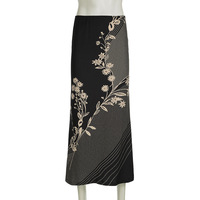 Daisy print low waist skirt - Thumbnail 1