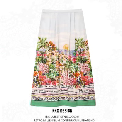 Printed skirt