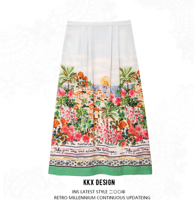 Printed skirt
