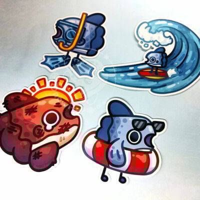 Beach mola stickers