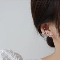 Fashion Trend Elegant Rhinestone Imitation Pearls Stud Earrings for Women Jewelry Gifts - Thumbnail 2