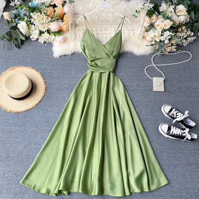 Women backless strap dress