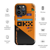 Oscar Piastri McLaren F1 race suit 2025 Tough Case for iPhone - Thumbnail 19