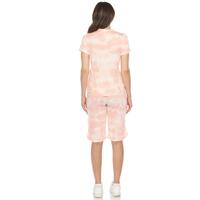 White Mark Soft Pajama Top and Capri Pant 2-Piece Lounge Set, Small-3X - Thumbnail 1
