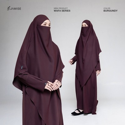 Wafa Abaya – Abaya Set Khimar UV Protection, Eid Outfit, Hajj Umrah Abaya, prayer clothes, Islamic Clothing, Women modest dress, French Khimar
