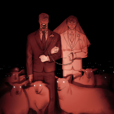 Hannigram lamb wedding print (multiple sizes)