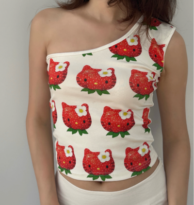 Retro cute gyaru design camisole