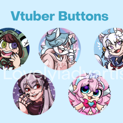 Vtuber button bundle