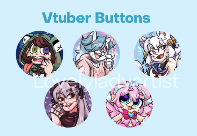 Vtuber Button Bundle