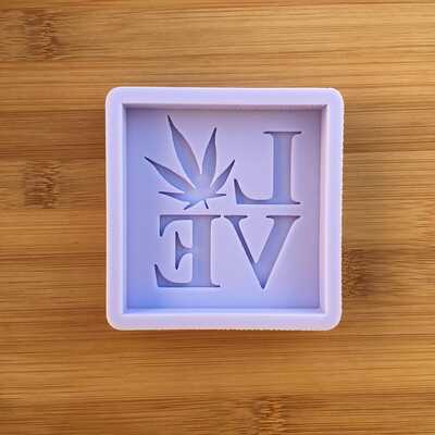 Love weed silicone mold