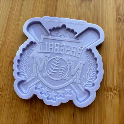Baseball mom silicone mold