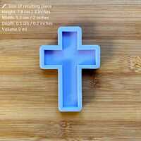 3" Cross Silicone Mold - Thumbnail 1