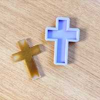 3" Cross Silicone Mold - Thumbnail 2