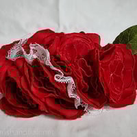 Embroidered Rose Hair Fall - Thumbnail 3