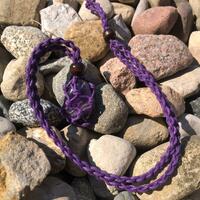 crystal macrame necklaces - Thumbnail 2