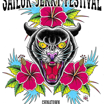 Full-color sticker -- sailor jerry festival / sailor jerry birthday bash