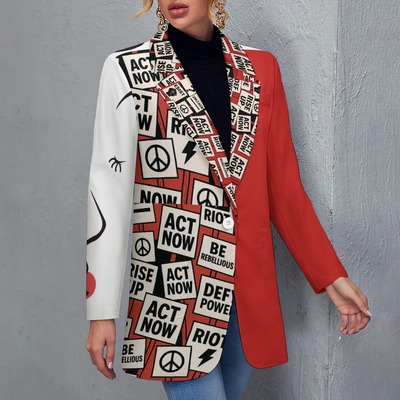 Cotton rebel split-sleeve blazer: “rise now" edition 
