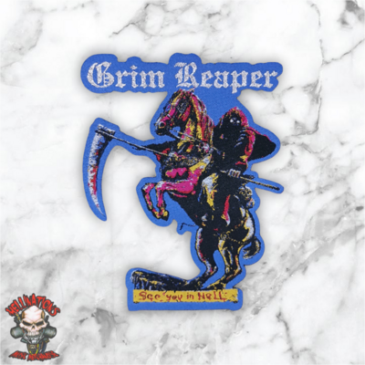 Grim reaper woven patches