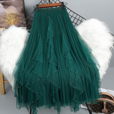 Elastic Waist Flowy Elegant Women’s Tulle Skirt