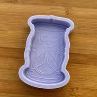 Skull Hourglass Silicone Mold - Thumbnail 3